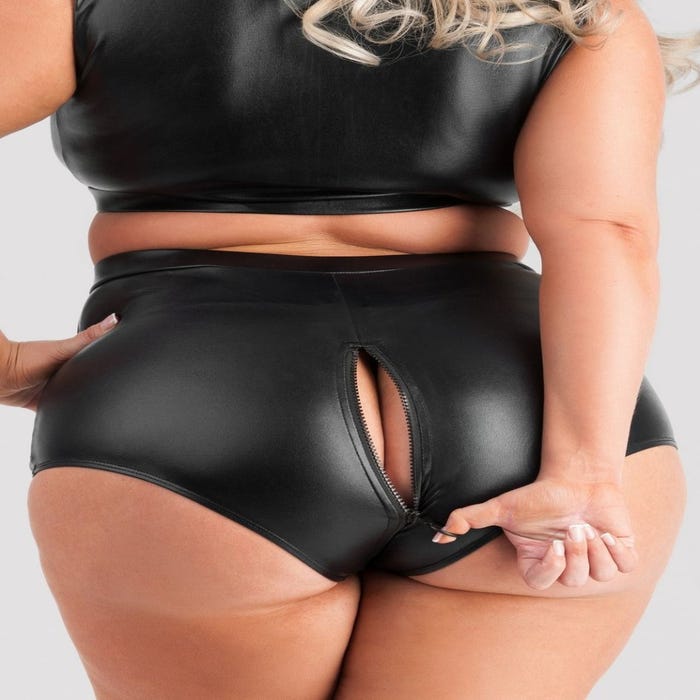 Culotte taille haute wetlook Fierce