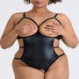 Body string ouvert Fierce wetlook noir GT