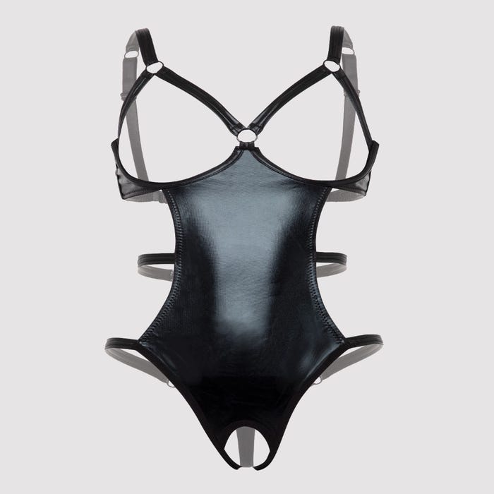 Body string ouvert Fierce wetlook noir GT