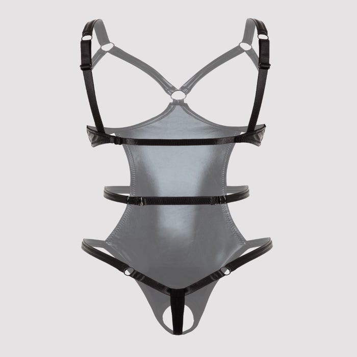 Body string ouvert Fierce wetlook noir GT
