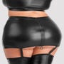 Mini jupe porte-jarretelles Fierce wetlook noir GT
