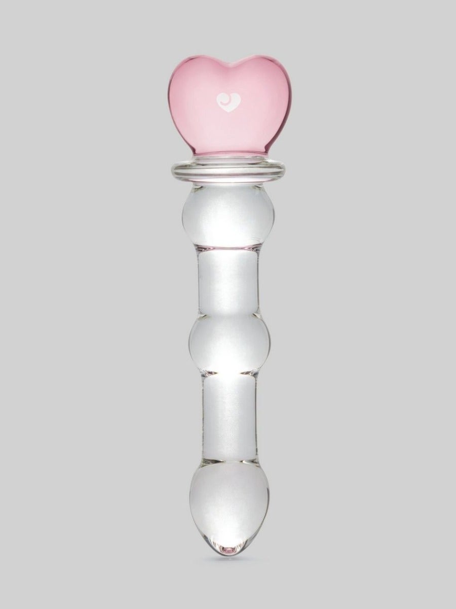 Dildo en verre Beaded Heart Sensual Glass