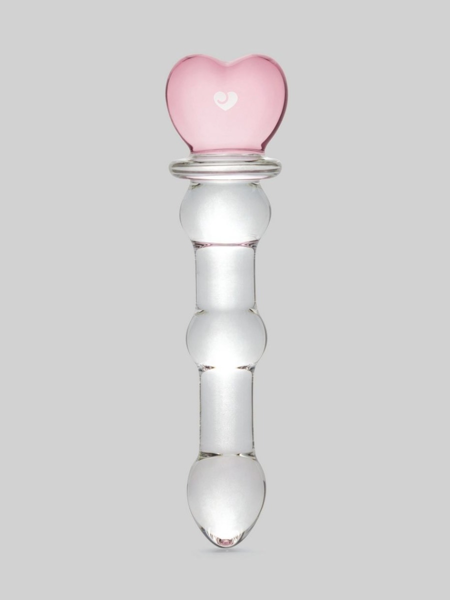 Dildo en verre Beaded Heart Sensual Glass