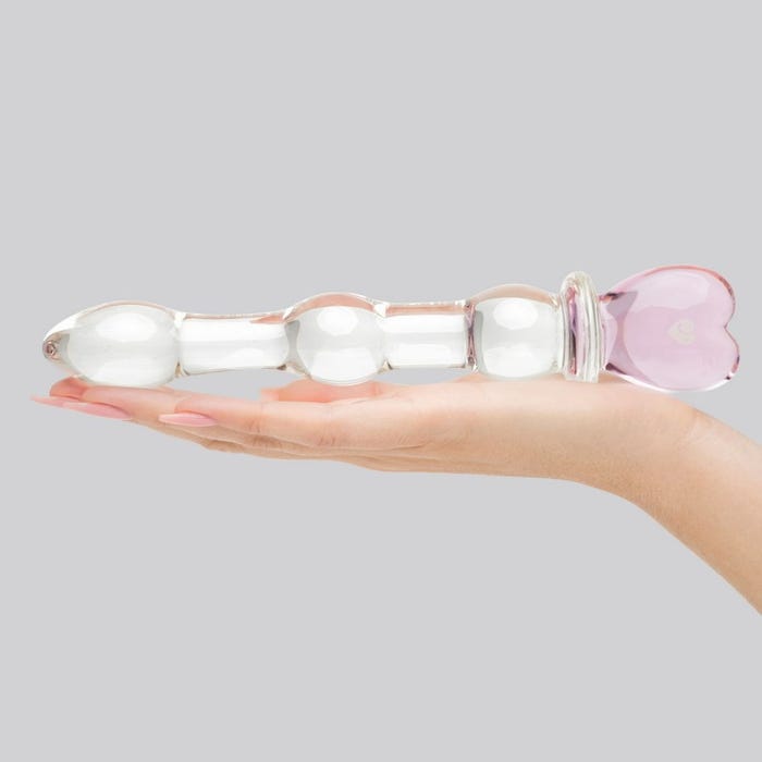 Dildo en verre Beaded Heart Sensual Glass