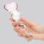 Dildo en verre Beaded Heart Sensual Glass