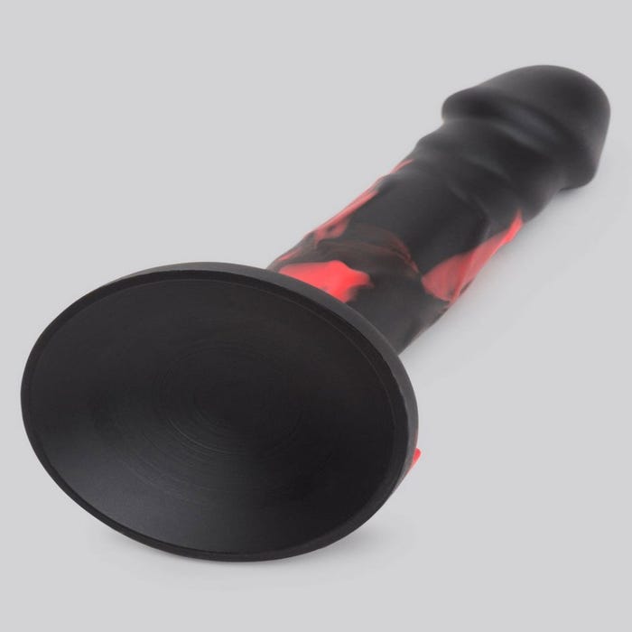 Gode ventouse silicone multicolore noir 17,8 cm Luxe