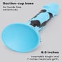 Gode ventouse silicone multicolore bleu 17,8 cm Luxe