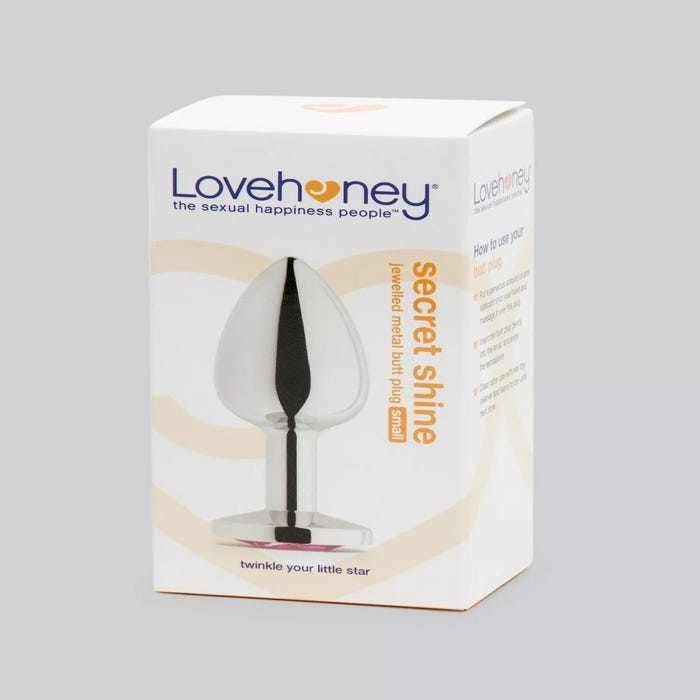 Plug anal bijou Secret Shine small rose 145 g