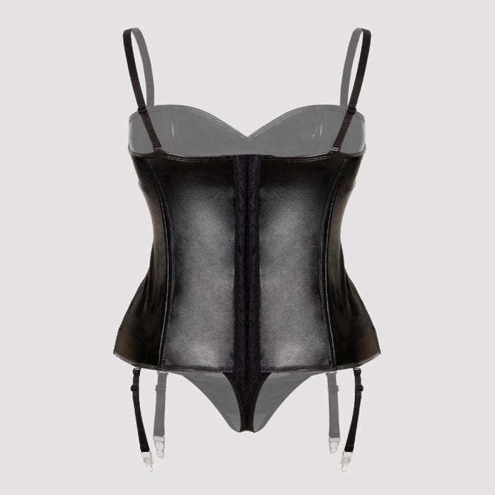 Guêpière Fierce wetlook noir