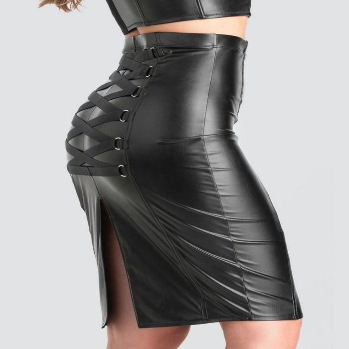 Jupe effet cuir Fierce