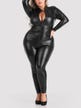 Combinaison zip Fierce wetlook noir GT