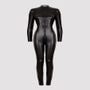 Combinaison zip Fierce wetlook noir GT