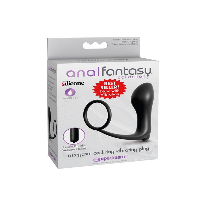 Plug Anal Vibrant & Cockring Ass-Gasm Anal Fantasy Collection