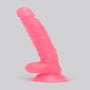 Gode ventouse phospho 20,3 cm BASICS rose