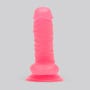 Gode ventouse phospho 20,3 cm BASICS rose