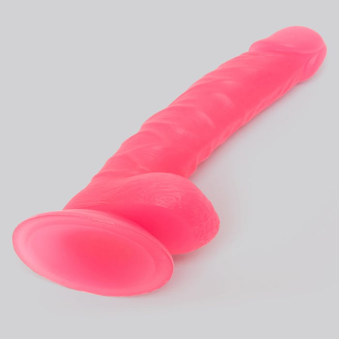 Gode ventouse phospho 20,3 cm BASICS rose
