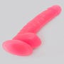 Gode ventouse phospho 20,3 cm BASICS rose