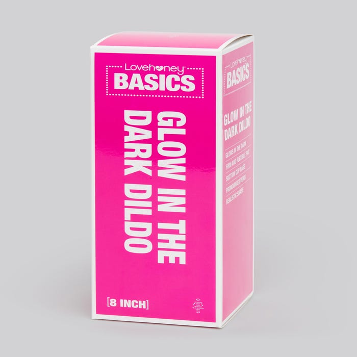 Gode ventouse phospho 20,3 cm BASICS rose