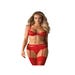 Ensemble 3 pièces Heartina rouge