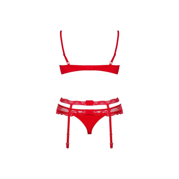 Ensemble 3 pièces Heartina rouge