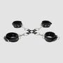 Menottes Poignets & Chevilles Cuir Noires