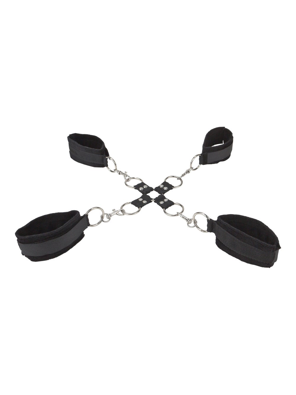 Menottes Poignets & Chevilles Velcro Noires 2