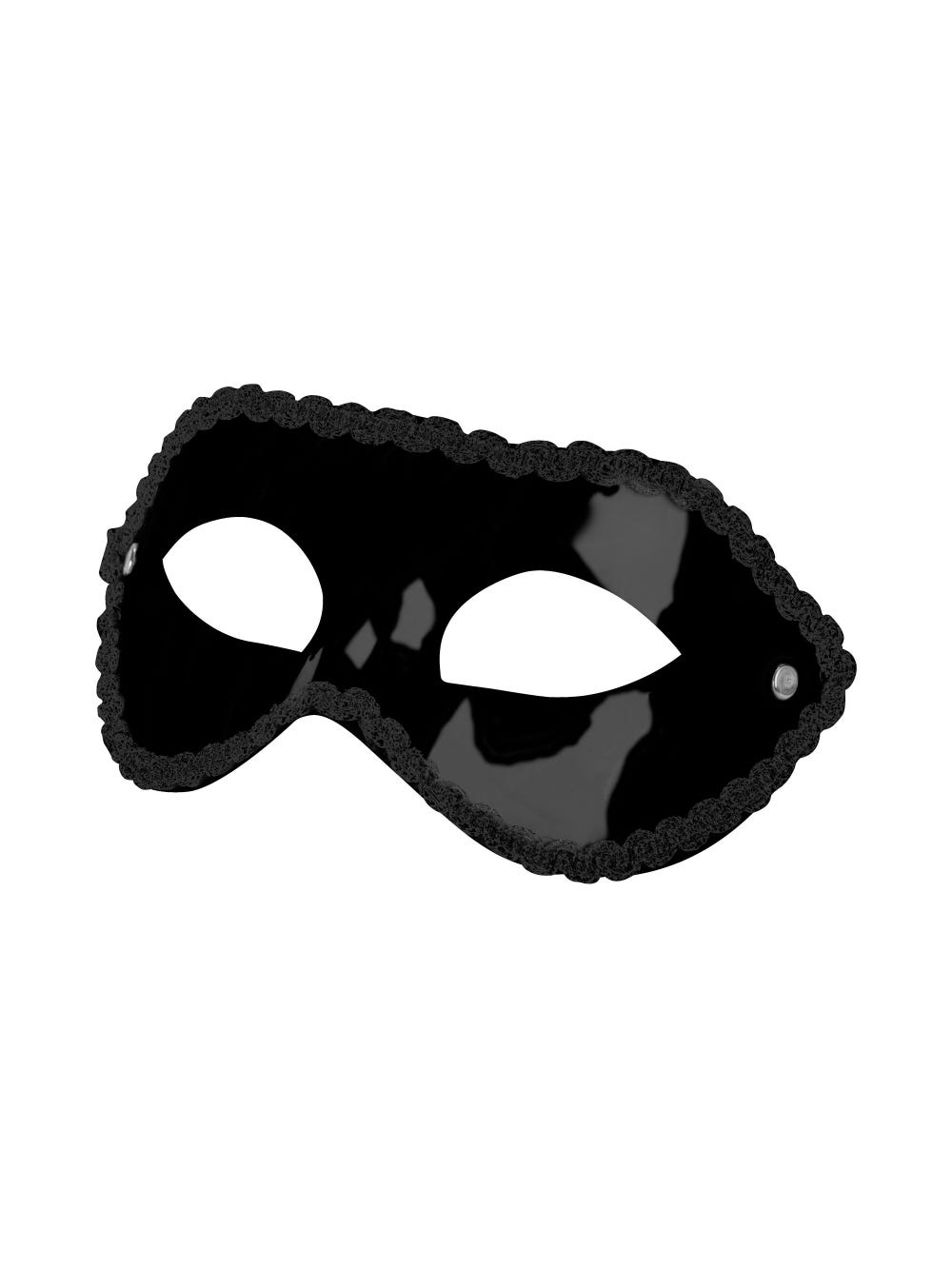 Masque brodé noir main product photo