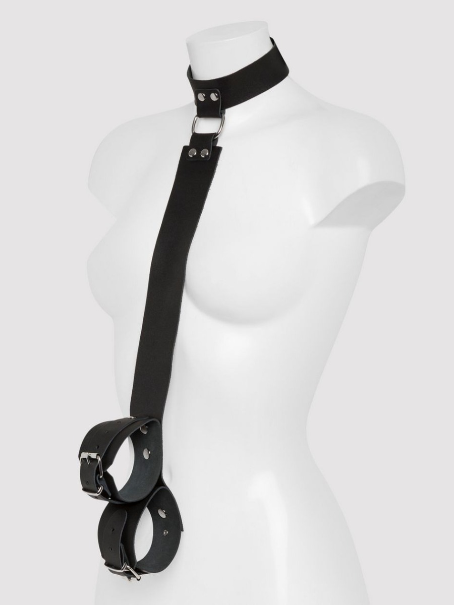Attache coller et menottes en cuir Deluxe