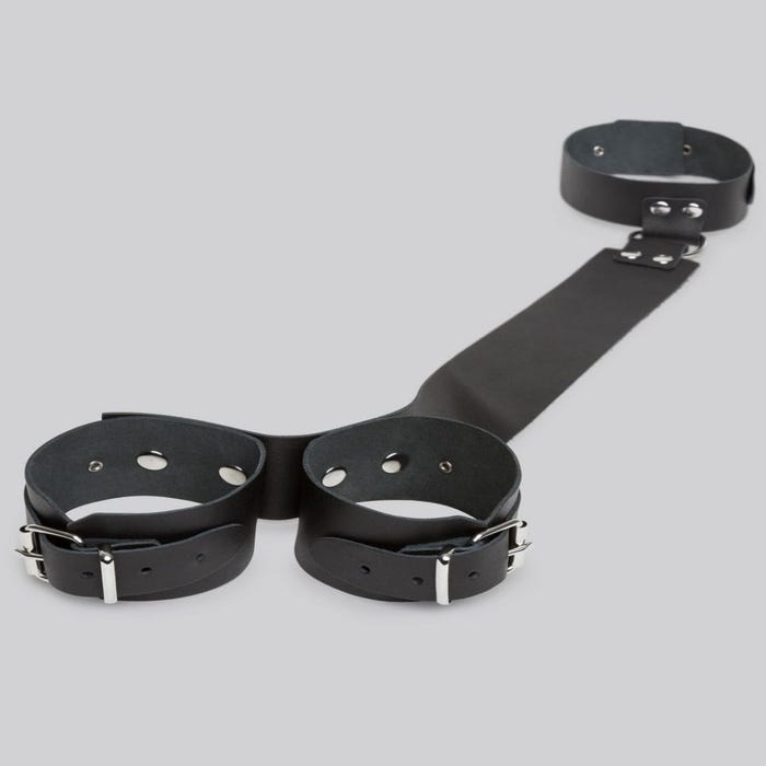 Attache collier et menottes en cuir Deluxe