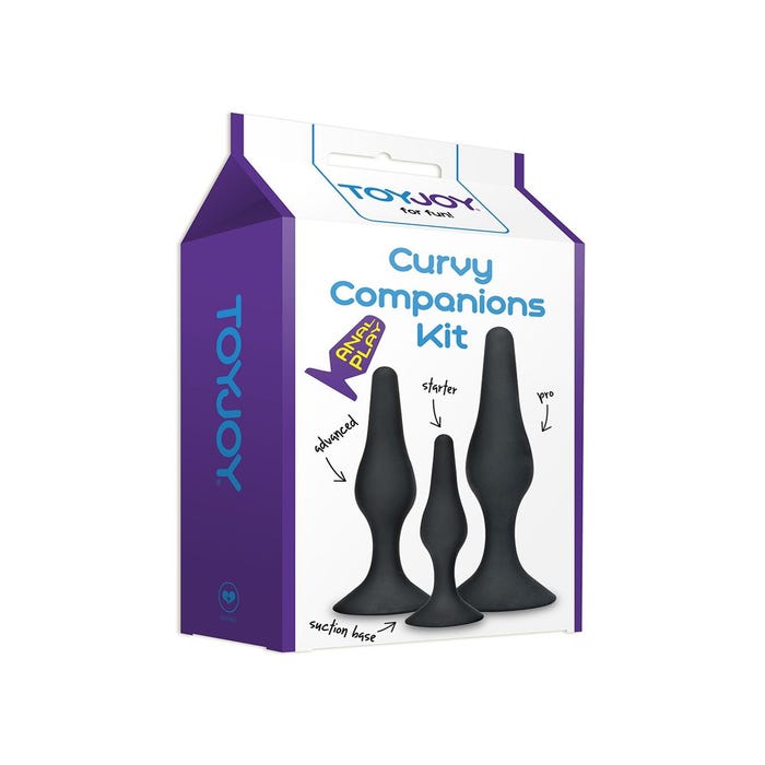 Kit de Plugs Anal Ventouse Curvy Companions