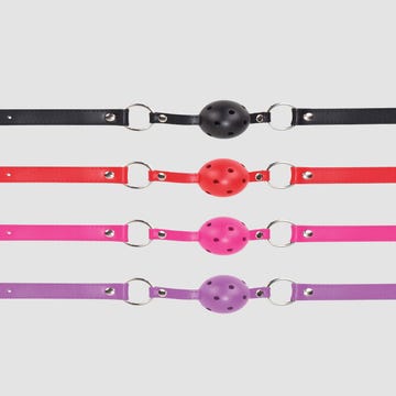 Bâillon Open Ball Gag Cuir