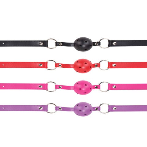 Bâillon Open Ball Gag Cuir