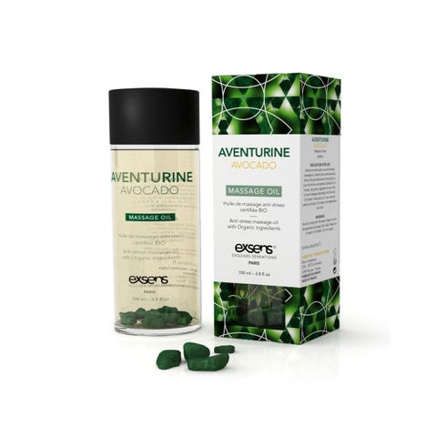 Huile de Massage Anti-Stress Avocat avec Aventurine