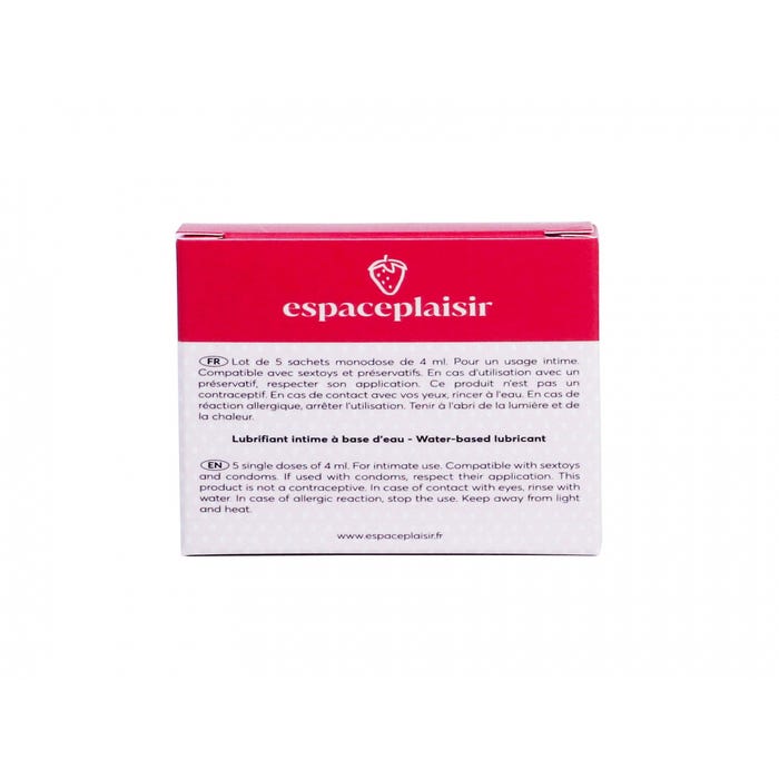 Lubrifiant Eau Nature 4 ml x5