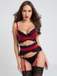 Ensemble 3 pièces ouvert Empress rouge & noir
