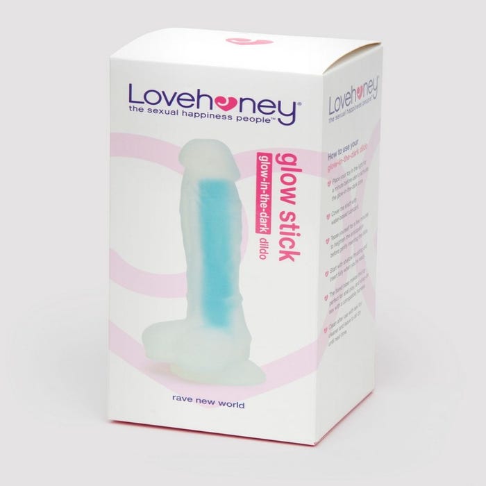 Gode ventouse phospho Glow Stick