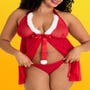 Nuisette babydoll mère Noël Fantasy Santa GT