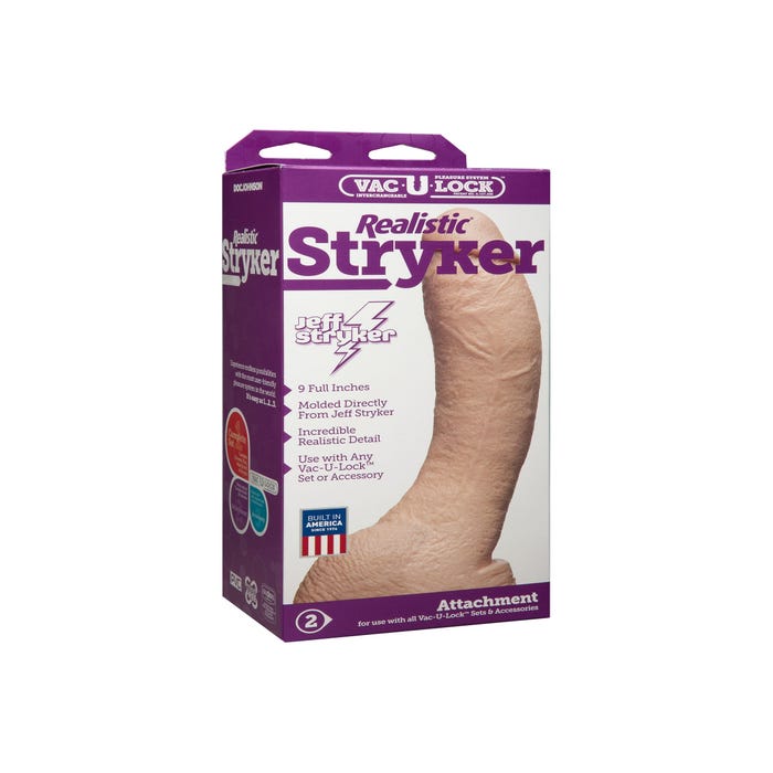 Dildo avec Testicules Vac-U-Lock Realistic Stryker