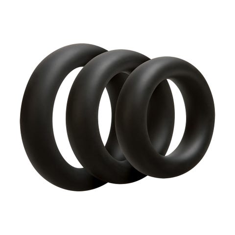 Kit de 3 Cockrings C-Ring Épais OptiMALE