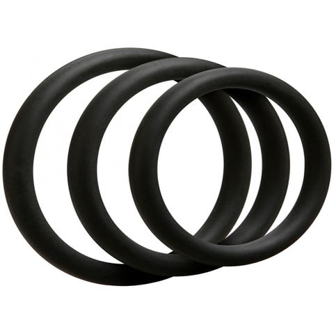 Kit de 3 Cockrings Fins OptiMALE C-Ring