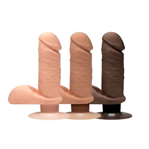 Vibromasseur avec Testicules Perfect D 17,8 cm Dual Density The D