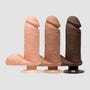 Vibromasseur avec Testicules Perfect D 20,3 cm Dual Density The D