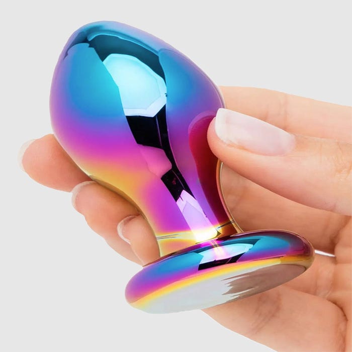 Plug anal iridescent Sensual Glass medium