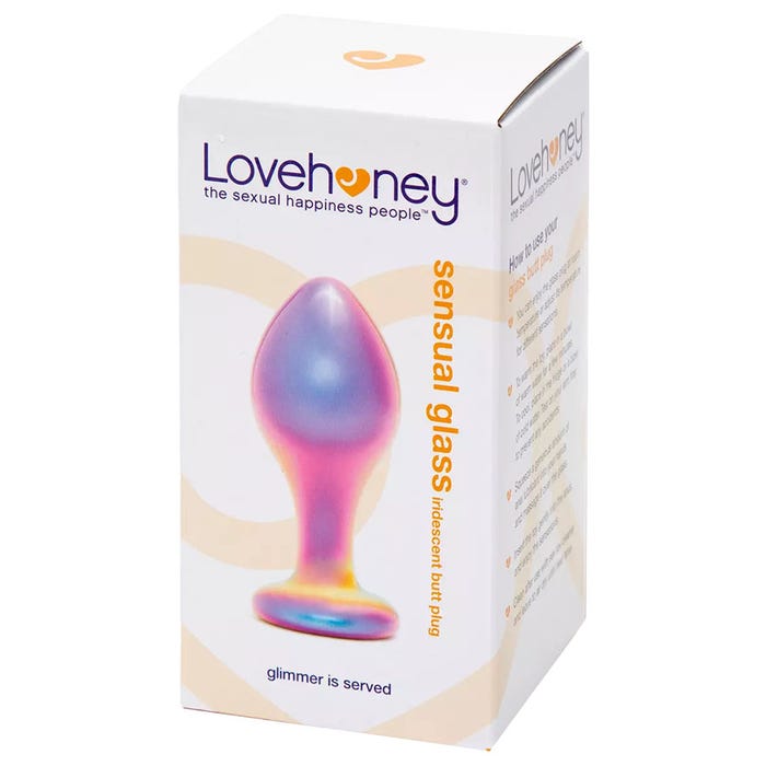 Plug anal iridescent Sensual Glass medium