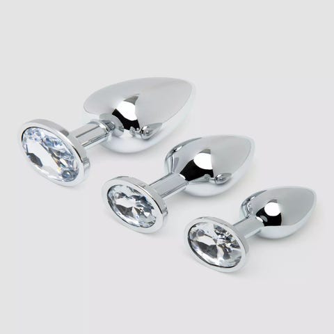Kit plug anal bijou Secret Shine 3 pièces