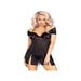 Nuisette & String Kastalia Black