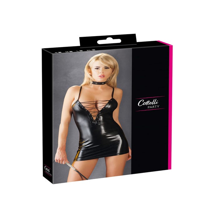 Robe Wetlook Noire Lacets