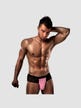 Boxer String Noir & Rose 