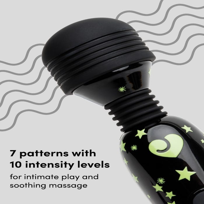 Vibromasseur wand mini Deluxe phosphorescent