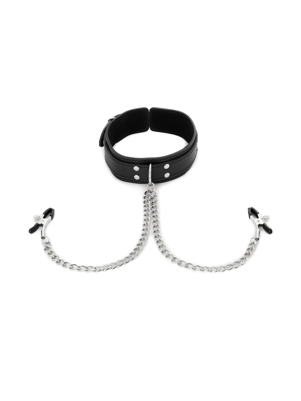 Collier avec Pinces à Tétons Soumission